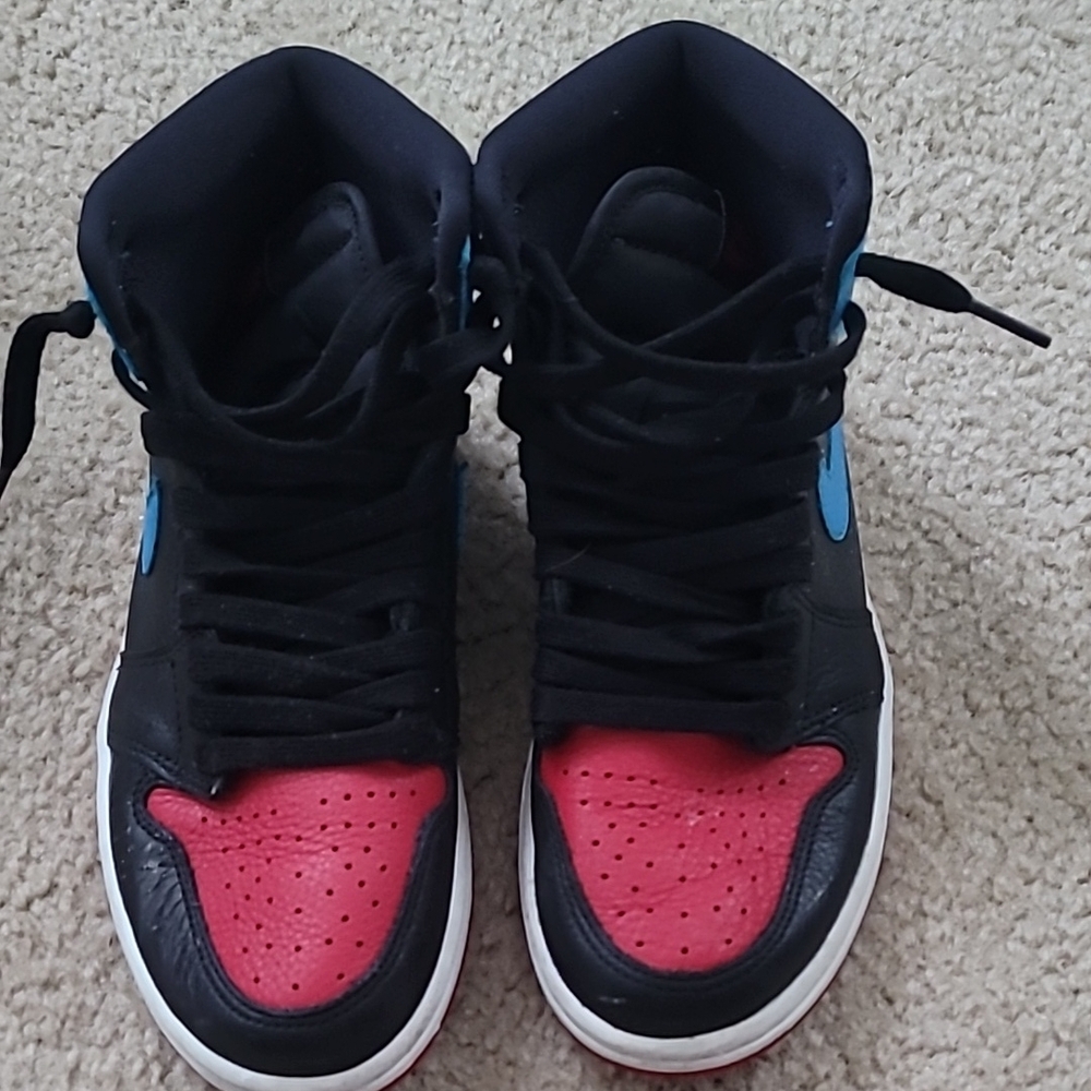Nike Air Jordan Black Red Blue Sneakers